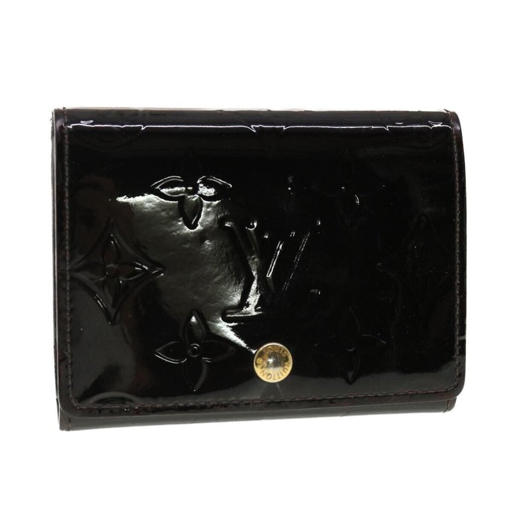 LOUIS VUITTON Vernis Anvelop Cult De Vuitto Card Case Amarante - Picture 6 of 15